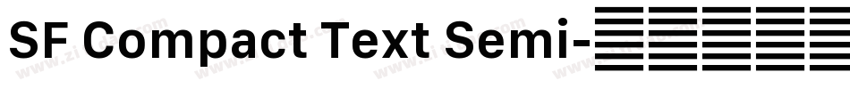 SF Compact Text Semi字体转换